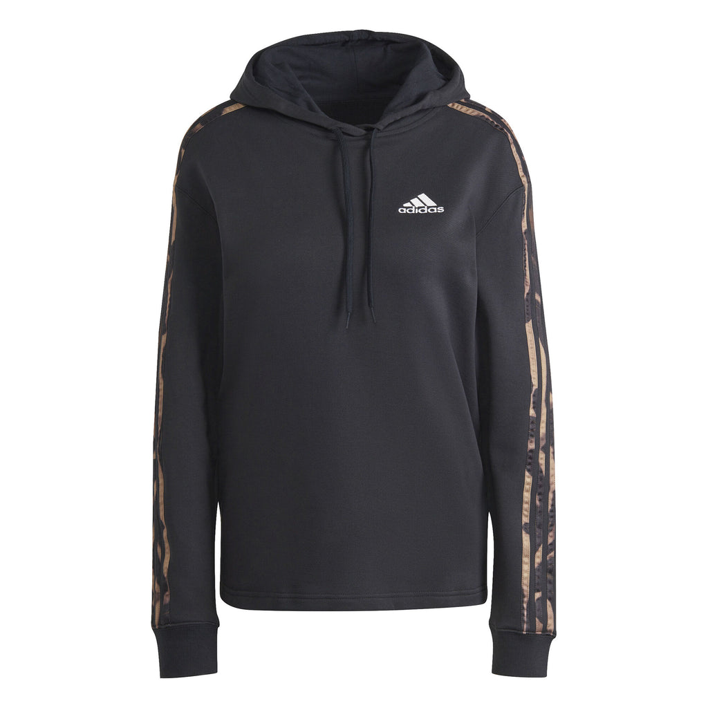 Vibrant Print 3-Stripes hoodie