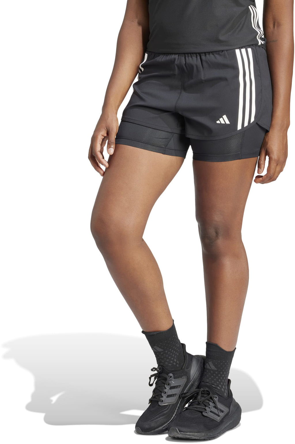 Own The Run 3-Stripes 2-in-1 short