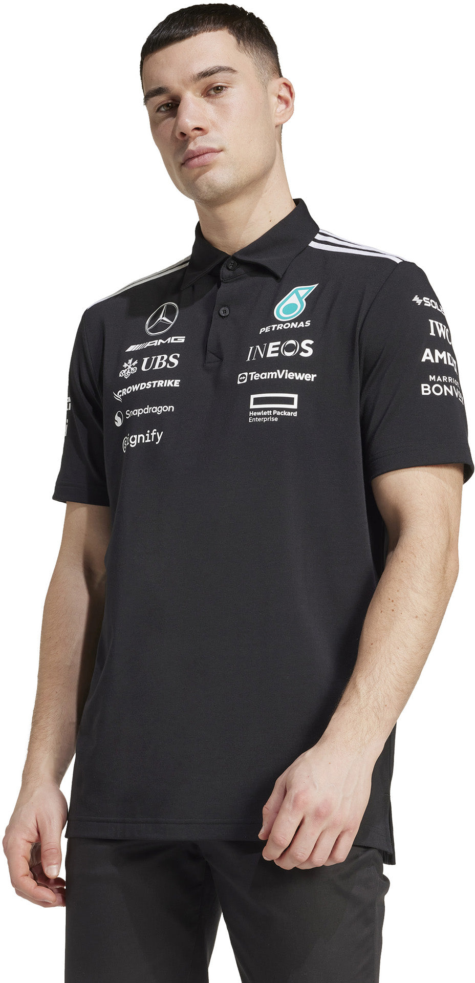 Mercedes - AMG Petronas Formula One Team Black Poloshirt