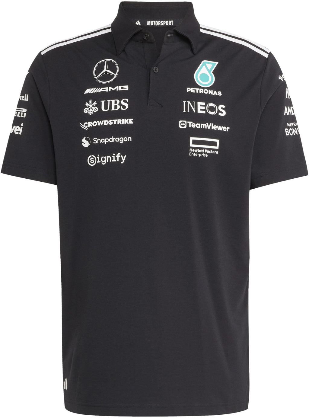 Mercedes - AMG Petronas Formula One Team Black Poloshirt