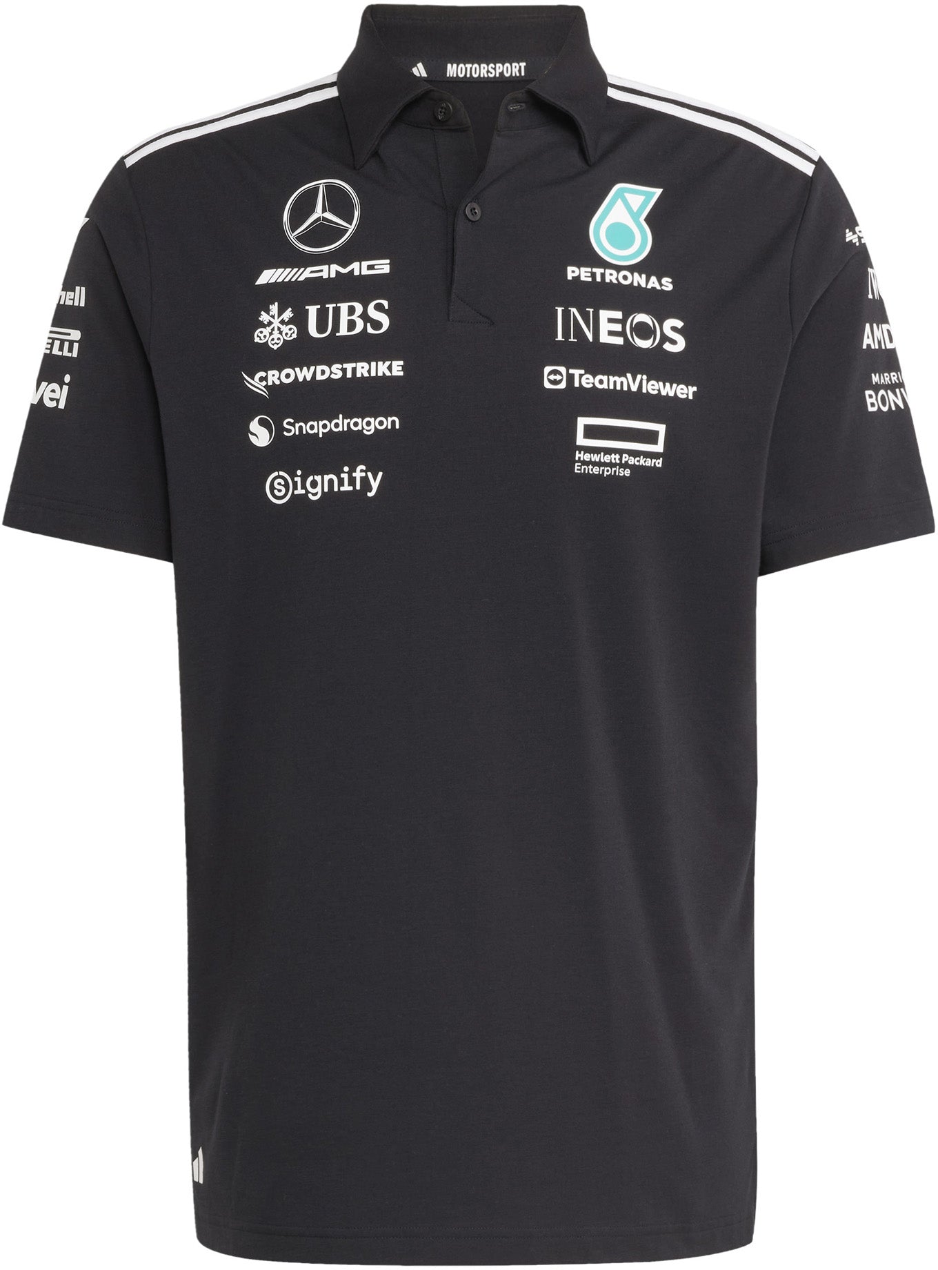 Mercedes - AMG Petronas Formula One Team Black Poloshirt