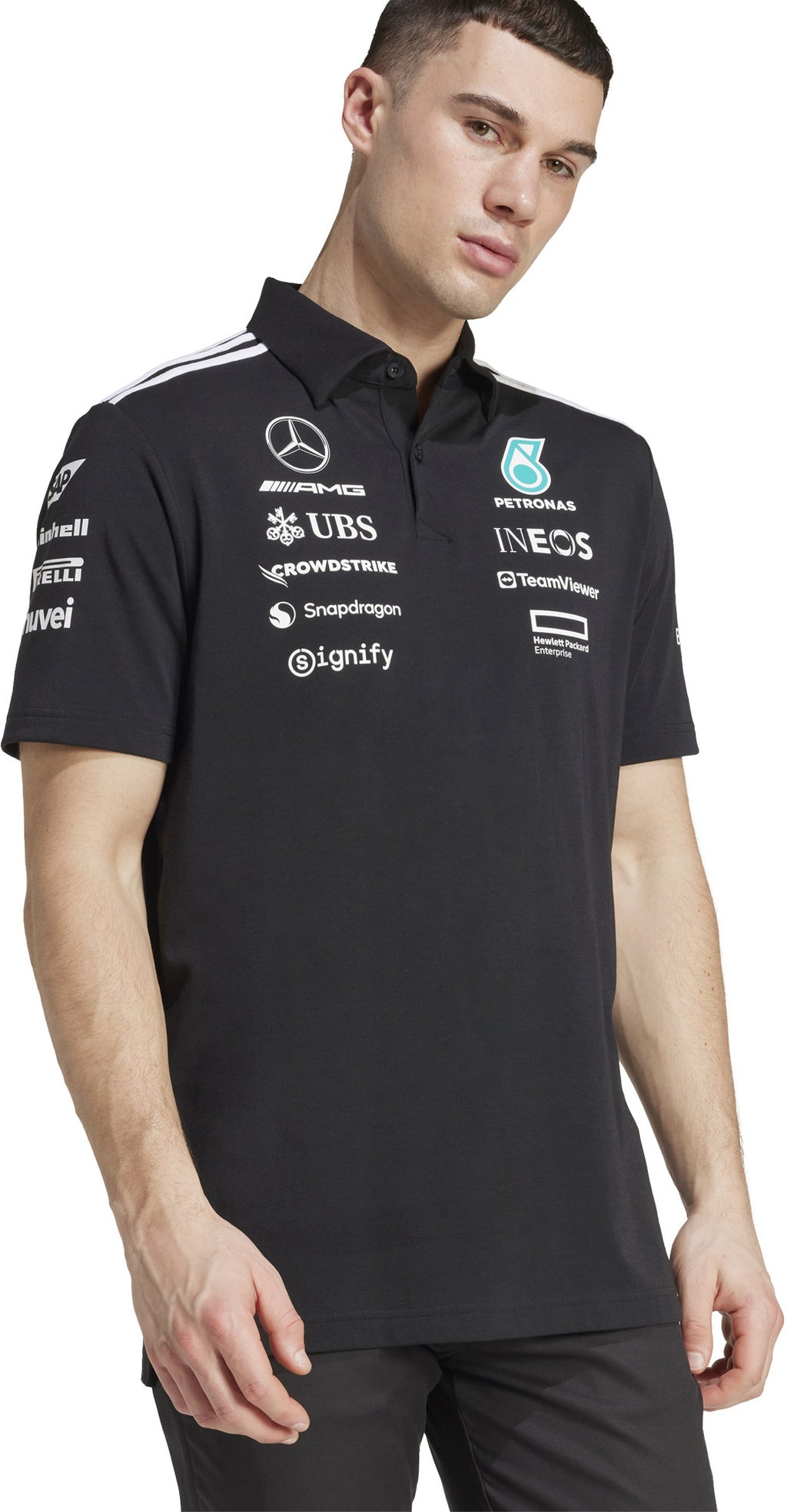 Mercedes - AMG Petronas Formula One Team Black Poloshirt