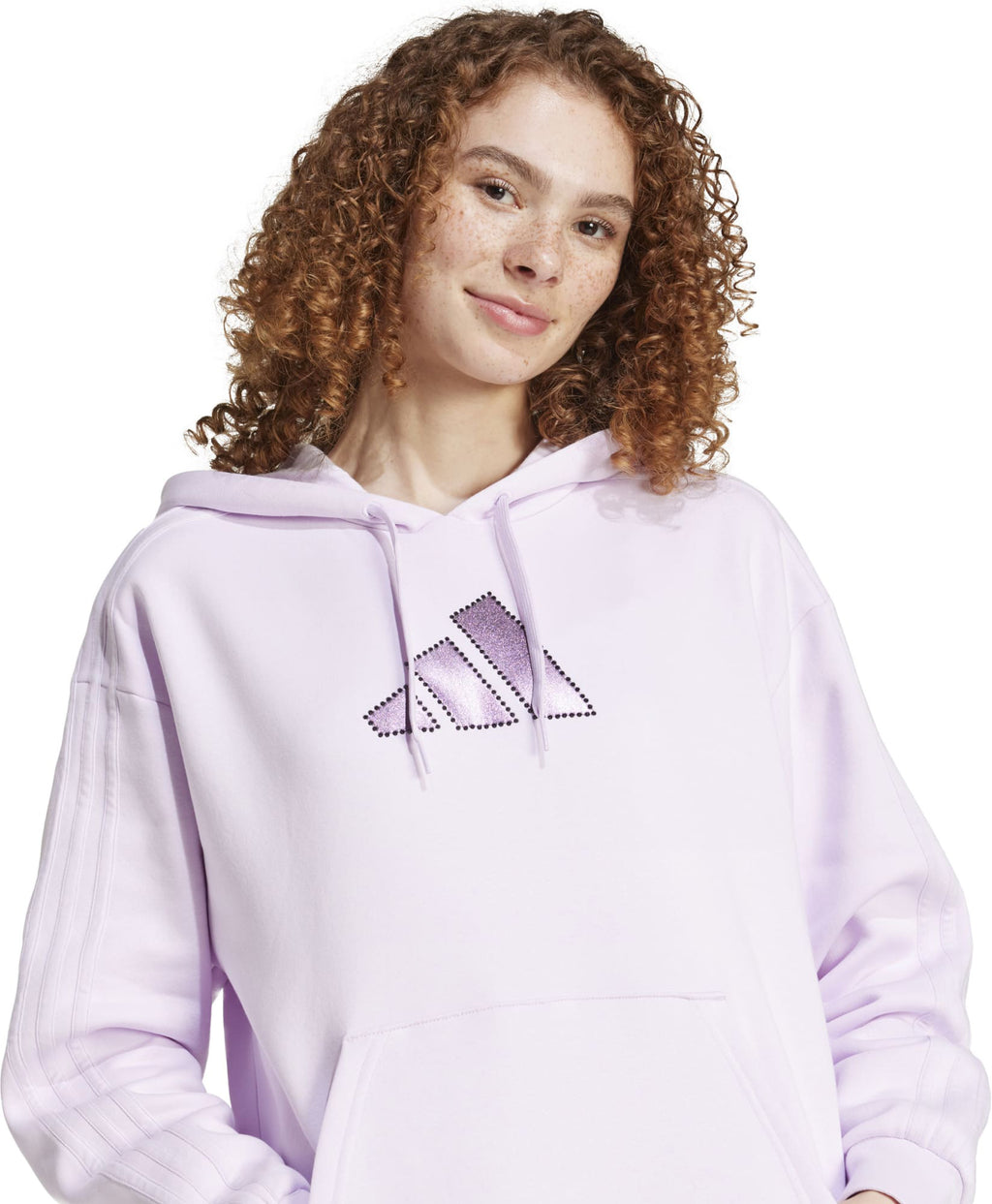 Holiday Graphic 3-Stripes Oversized hoodie