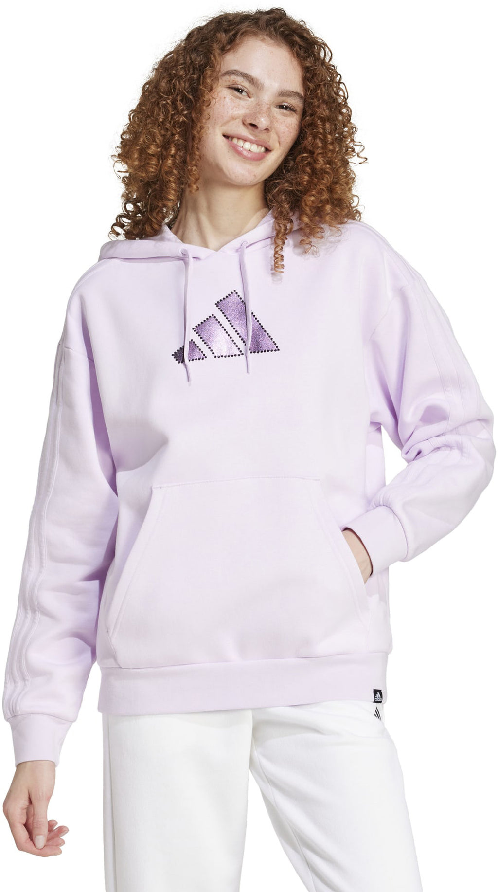 Holiday Graphic 3-Stripes Oversized hoodie