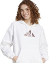 Holiday Graphic 3-Stripes Oversized hoodie