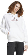 Holiday Graphic 3-Stripes Oversized hoodie