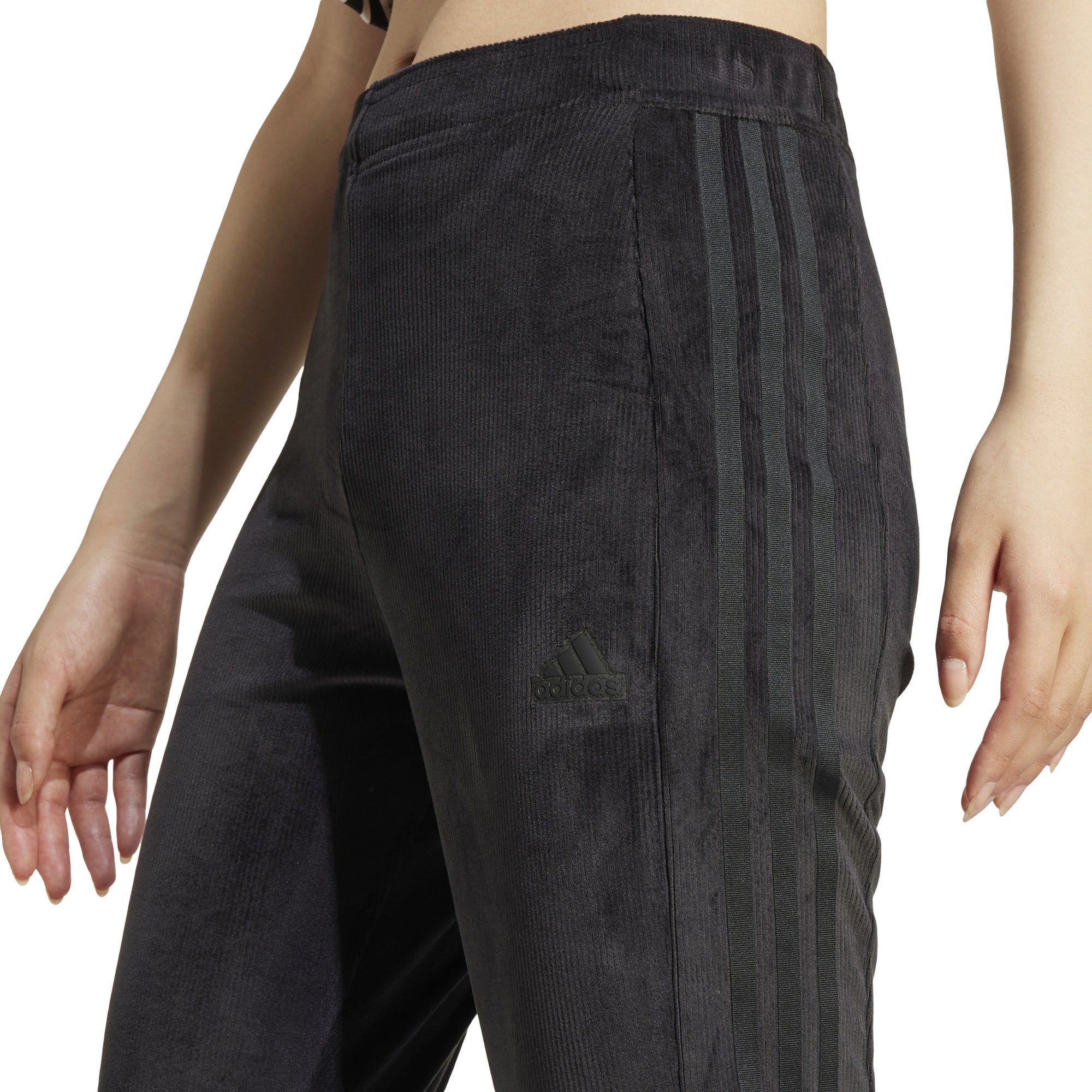 Tiro Cut 3-Stripes Stretchy Velour Flared legging