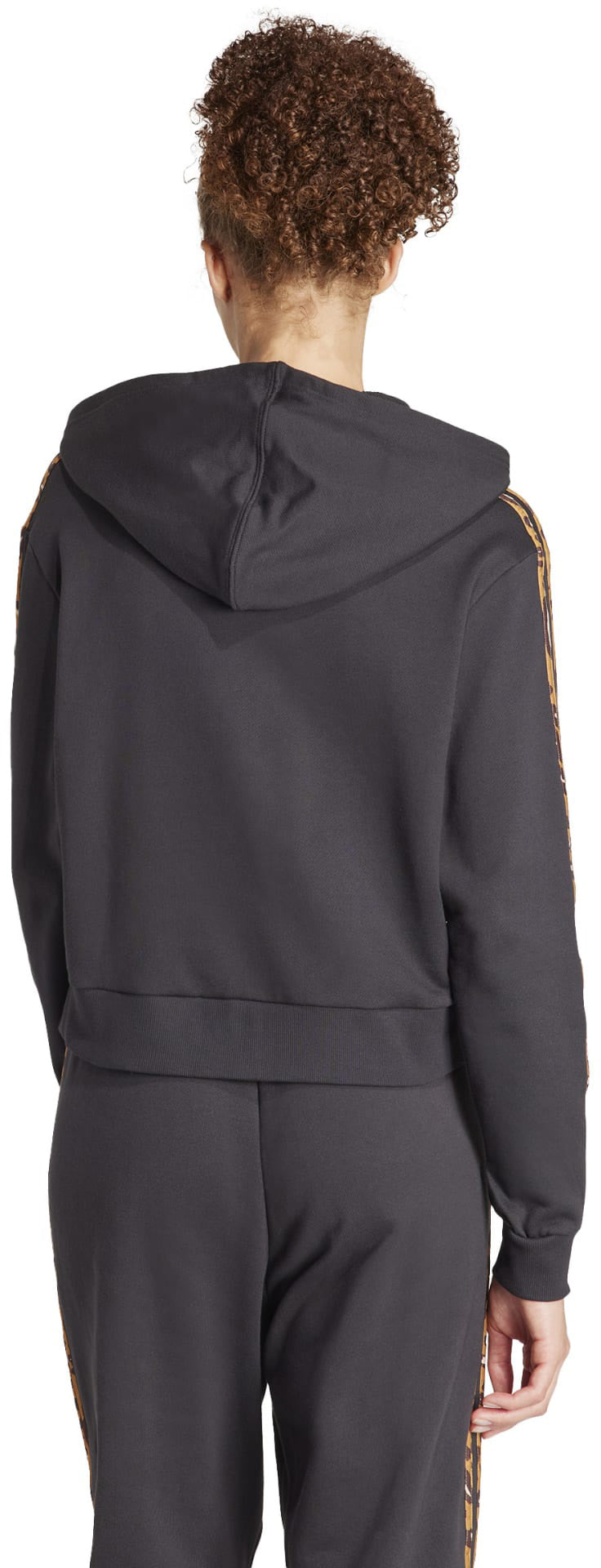 Essentials 3-Stripes Animal Print Relaxed hoodie