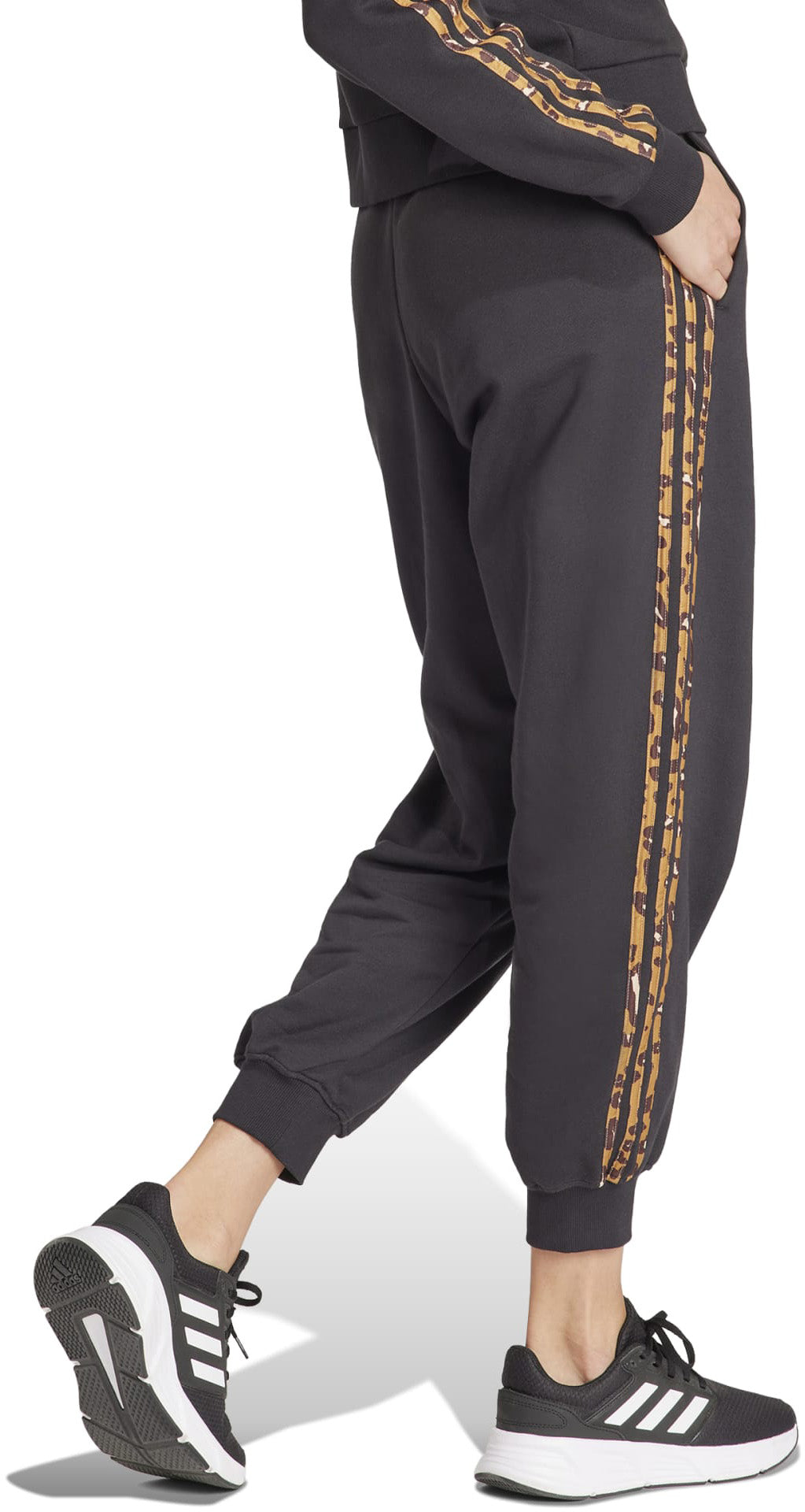 Essentials 3-Stripes Animal-Print 7/8 broek