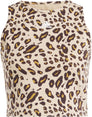 Essentials Animal-Print Crop top