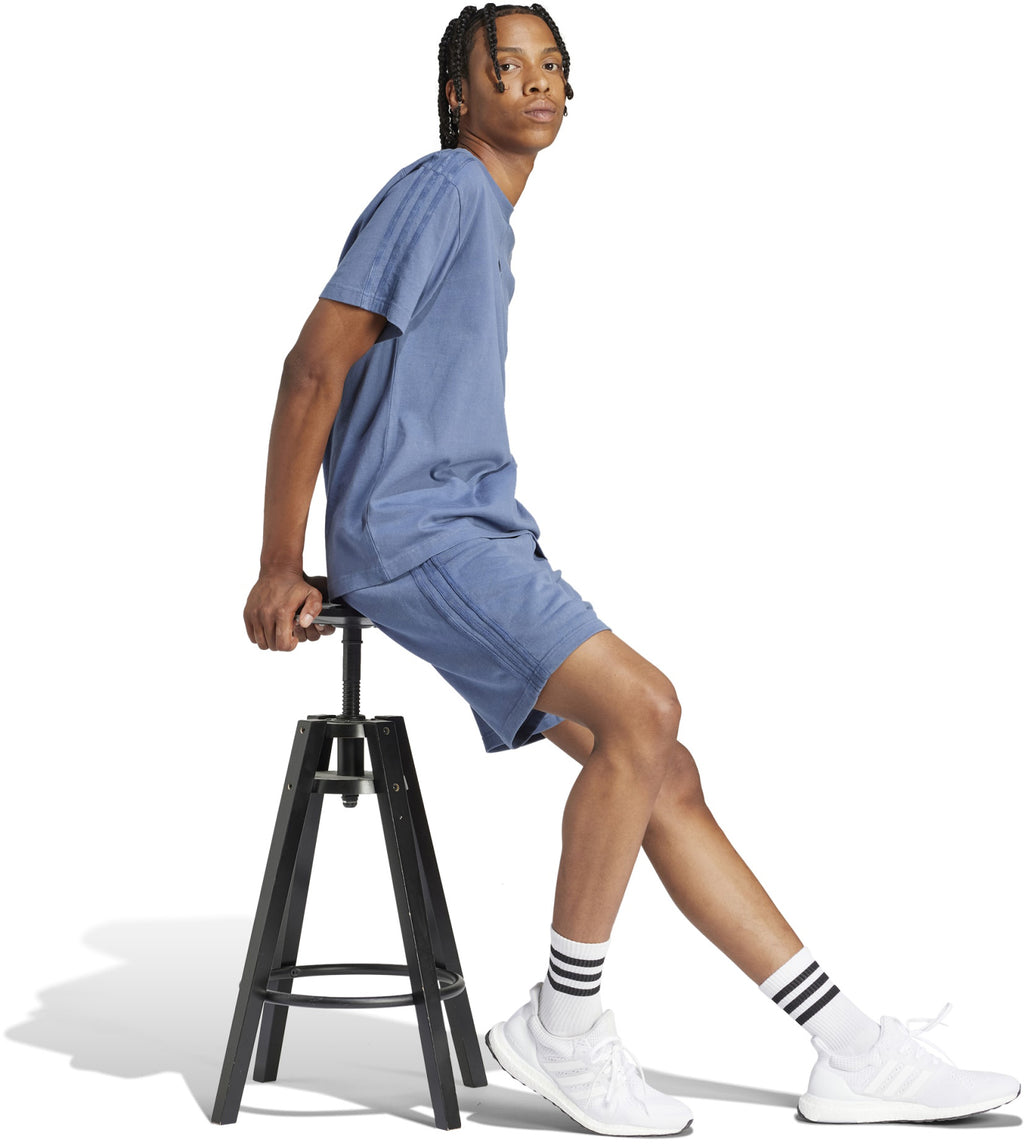 ALL SZN French Terry 3-Stripes Garment-Wash short