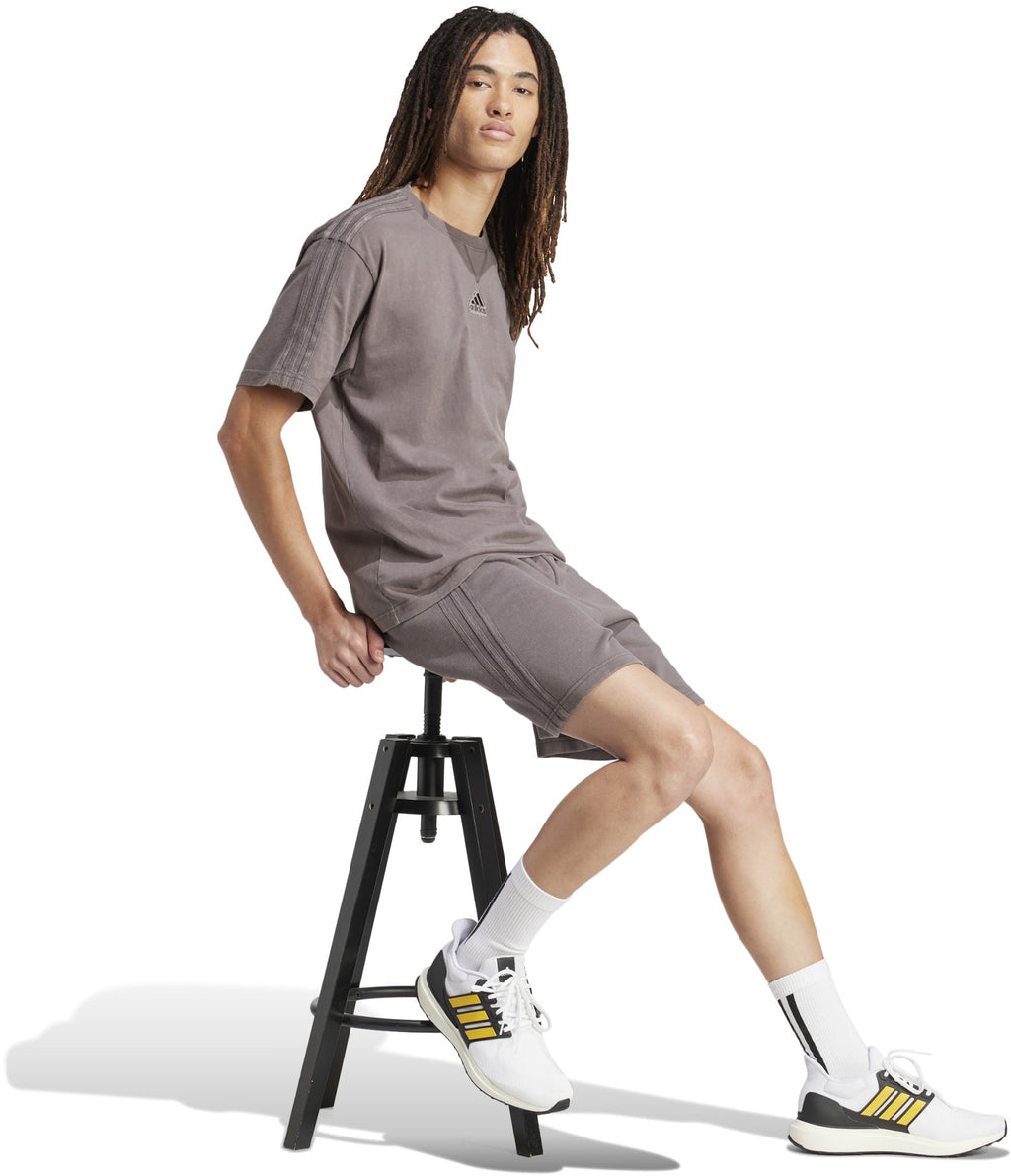 ALL SZN French Terry 3-Stripes Garment-Wash short