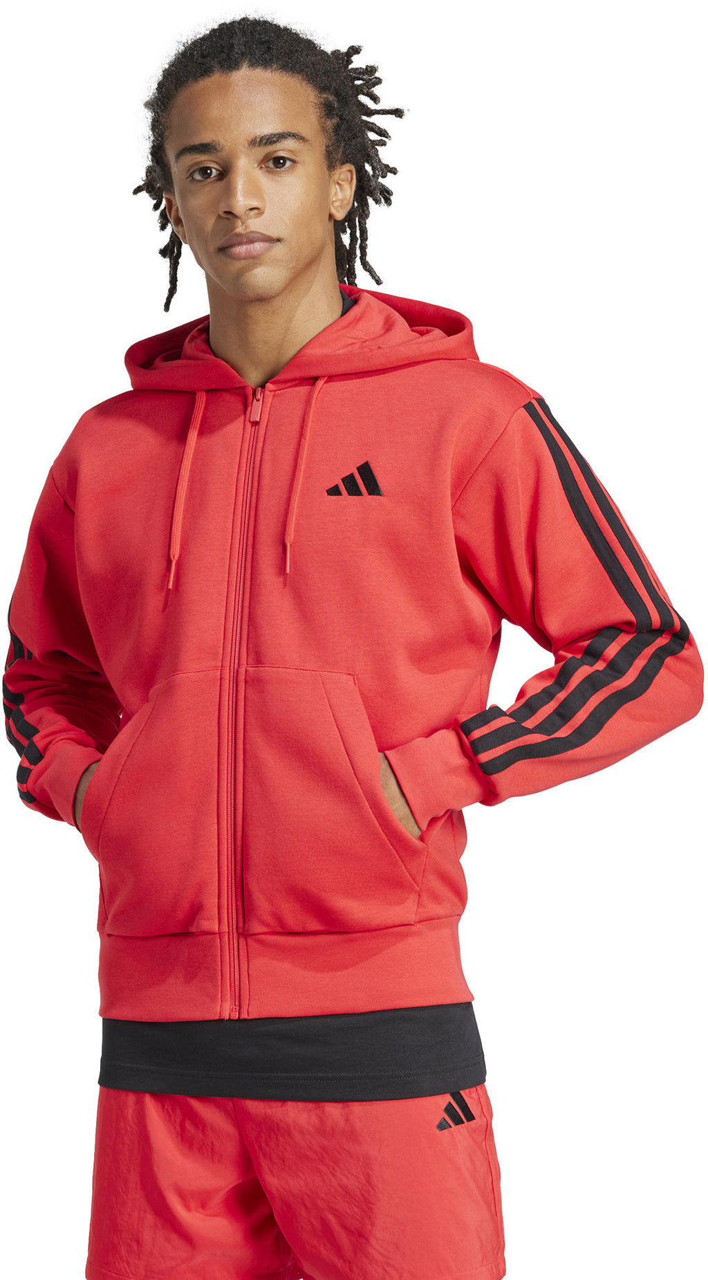 Essentials 3-Stripes Fleece hoodie