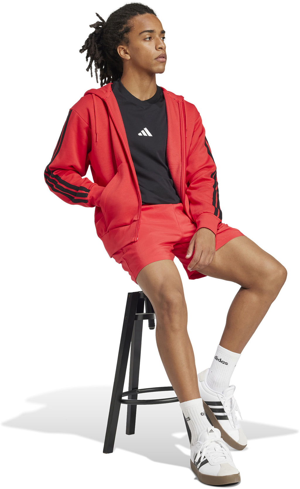 Essentials 3-Stripes Fleece hoodie