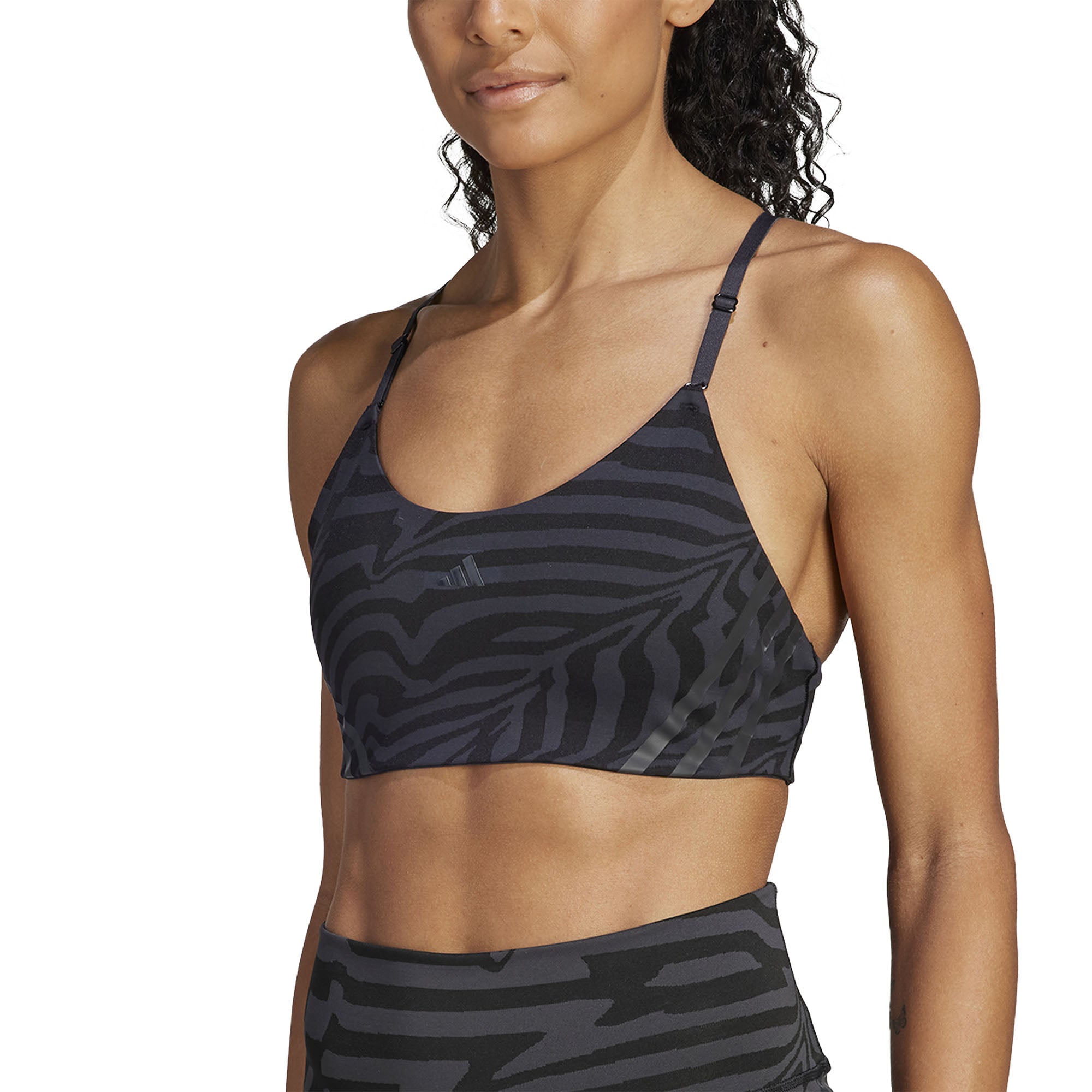 Aeroimpact Training Light-Support Jacquard 3-Stripes sport bh