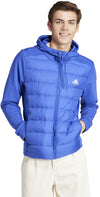 Essentials Hybride donsjack met capuchon