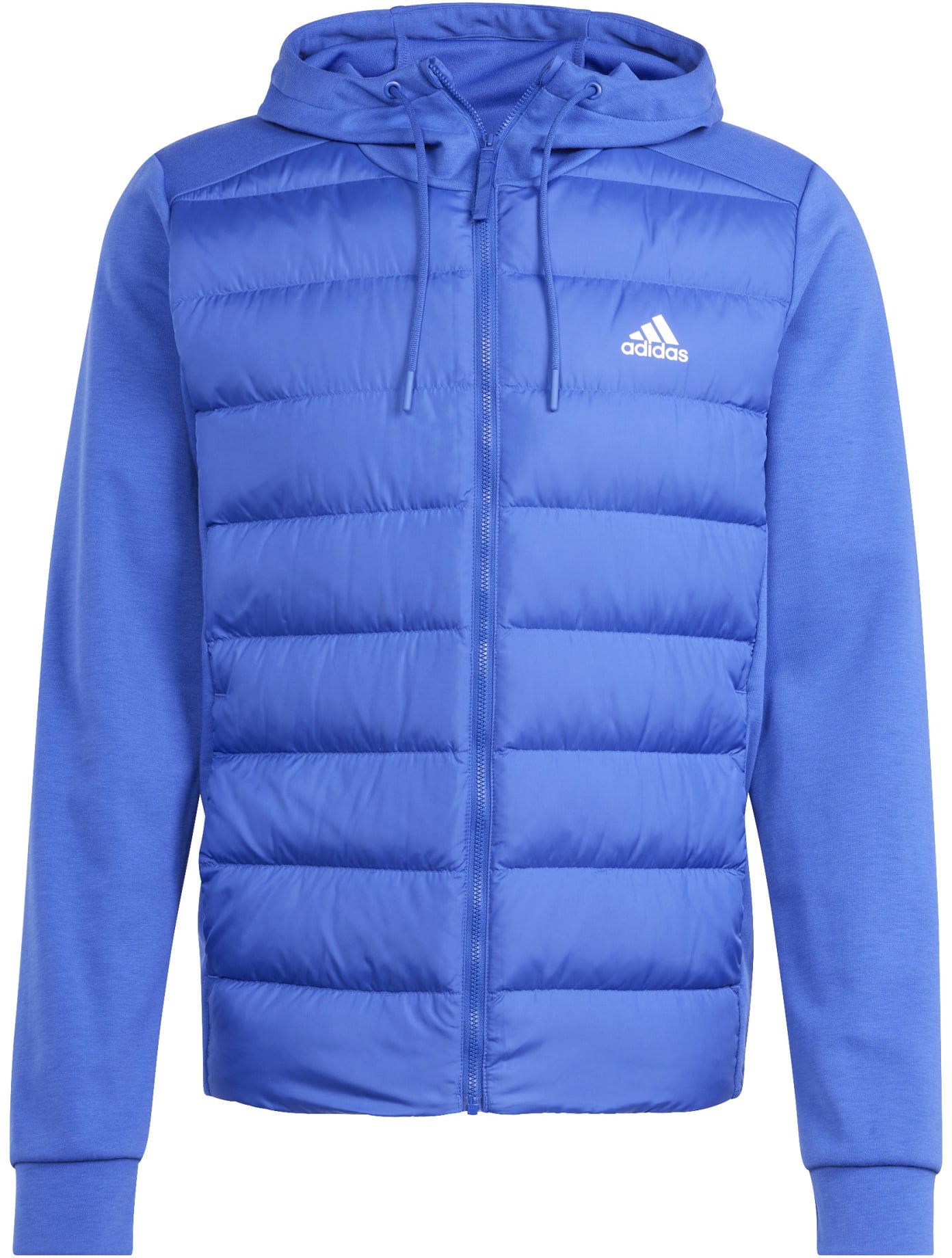 Essentials Hybride donsjack met capuchon