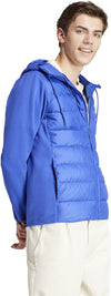 Essentials Hybride donsjack met capuchon