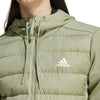 Essentials Hybride donsjack met capuchon