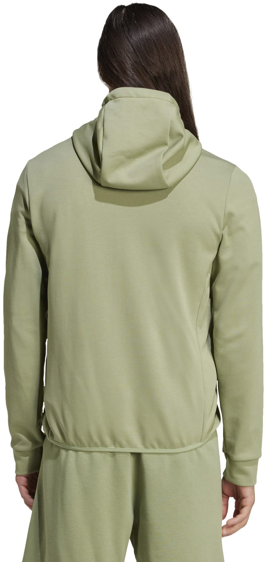 Essentials Hybride donsjack met capuchon