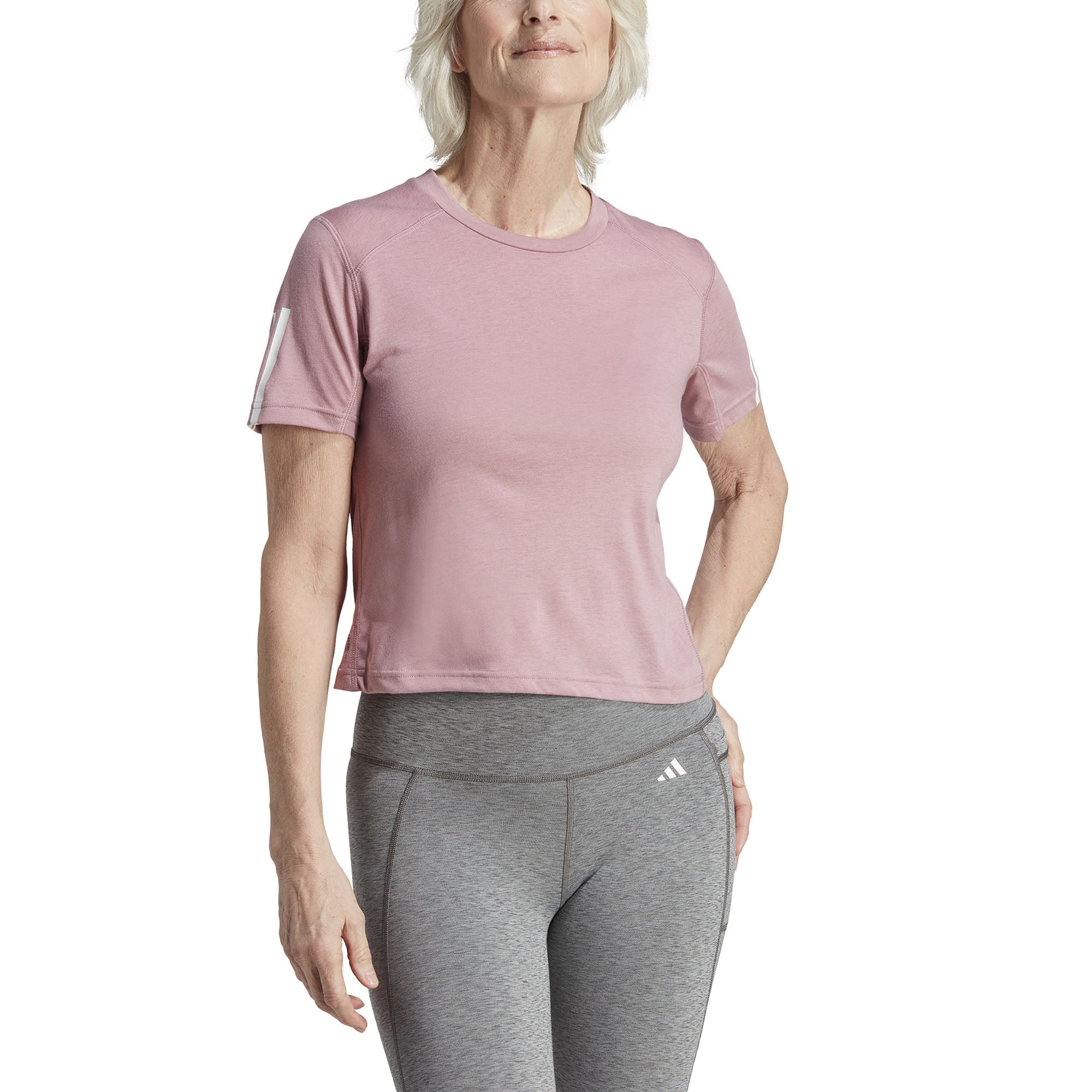 Train Essentials Train Katoenen 3-Stripes Crop shirt