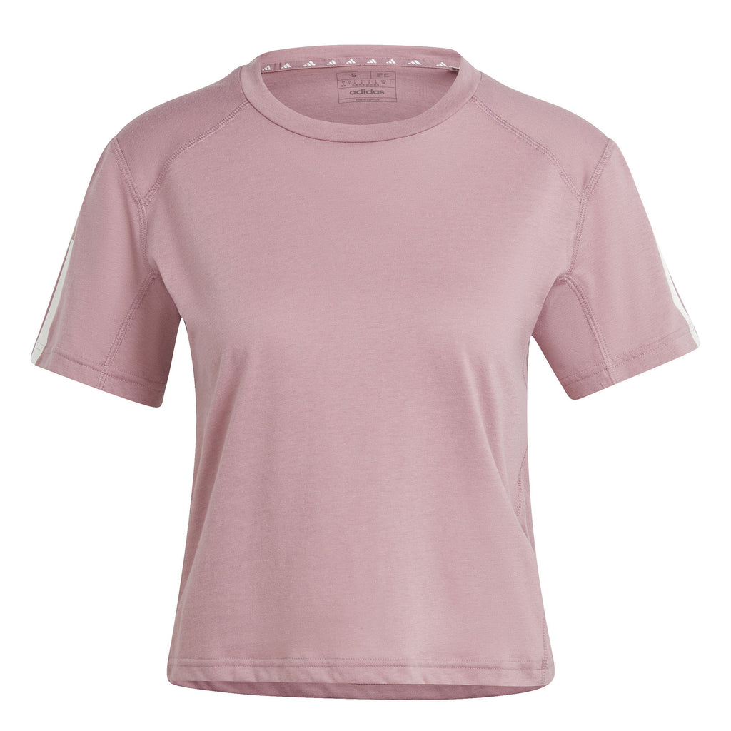 Train Essentials Train Katoenen 3-Stripes Crop shirt