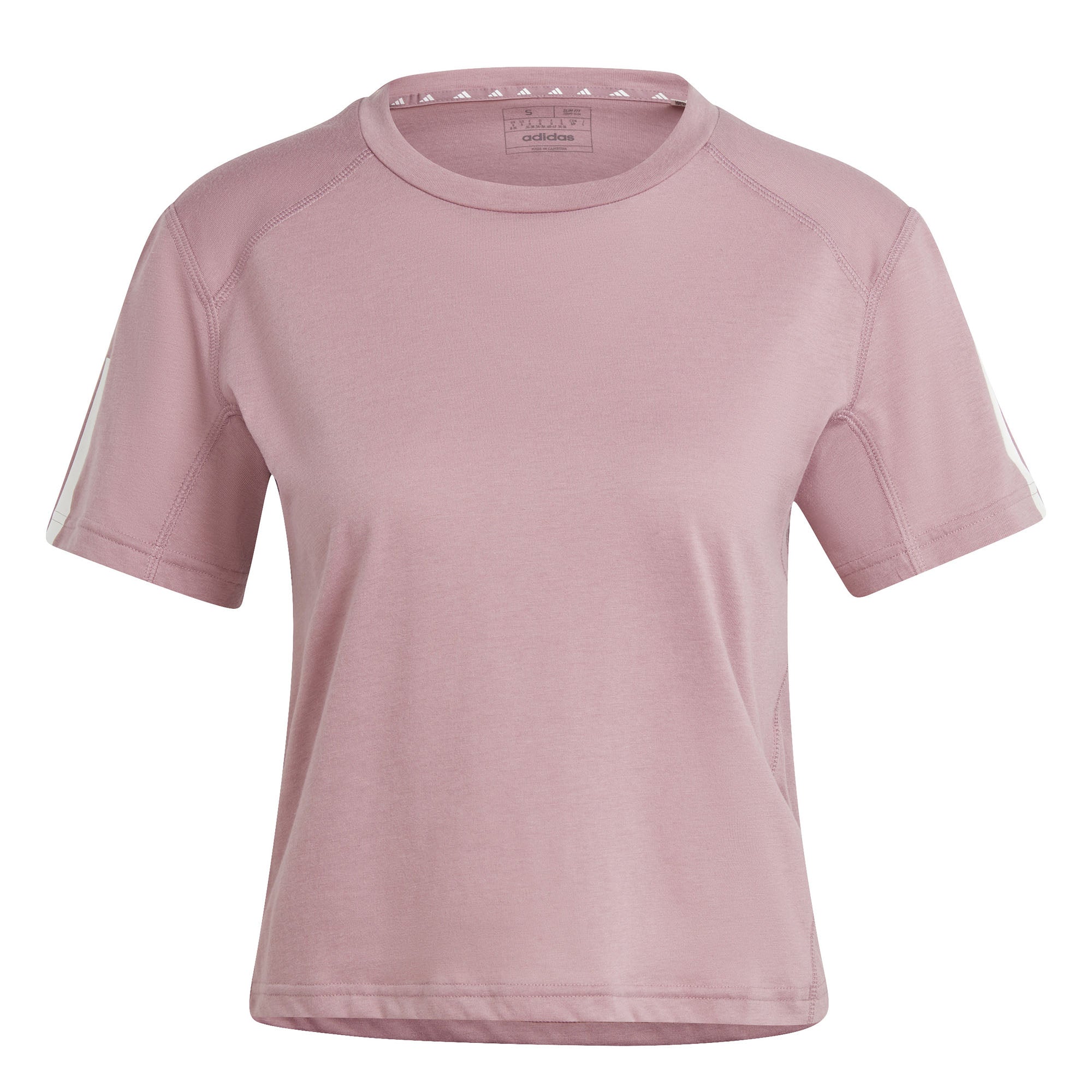Train Essentials Train Katoenen 3-Stripes Crop shirt