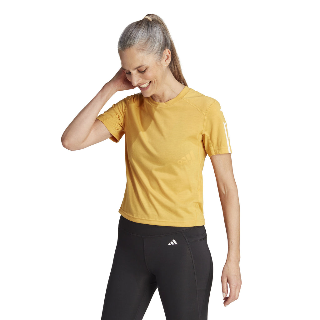 Train Essentials Train Katoenen 3-Stripes Crop shirt