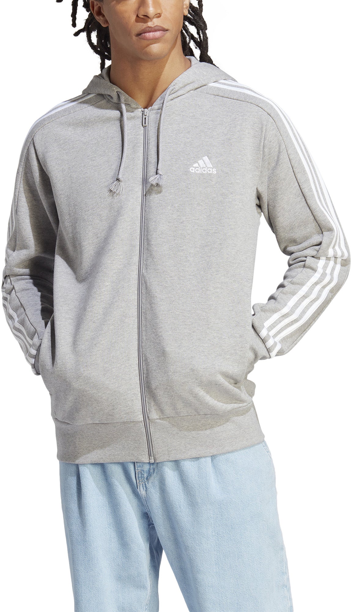 Essentials French Terry 3-Stripes ritshoodie