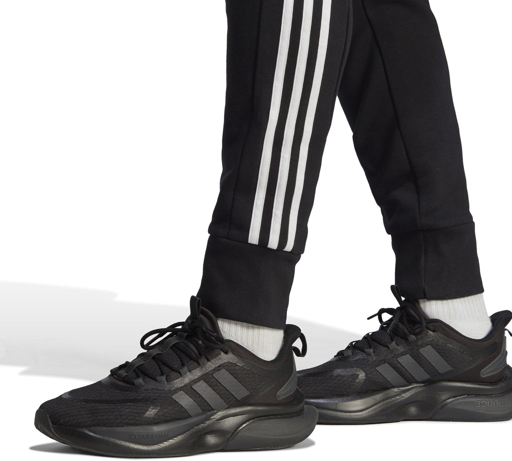 Essentials French Terry Tapered Cuff 3-Stripes broek