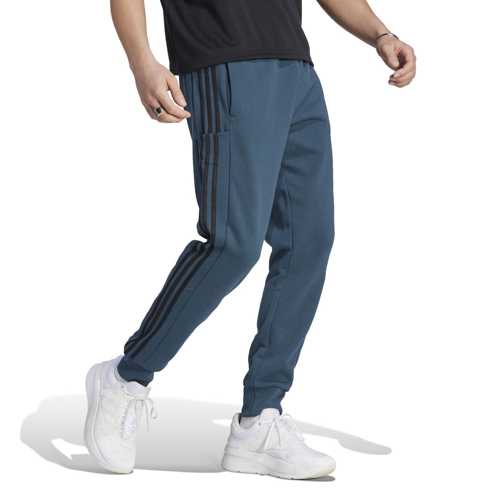 Essentials French Terry Tapered Cuff 3-Stripes broek