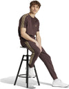 Essentials French Terry Tapered Cuff 3-Stripes broek