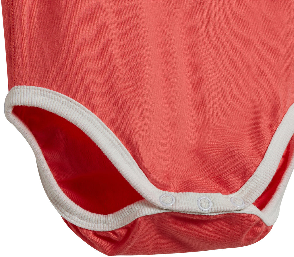 3-Stripes baby romper met slab