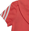 3-Stripes baby romper met slab