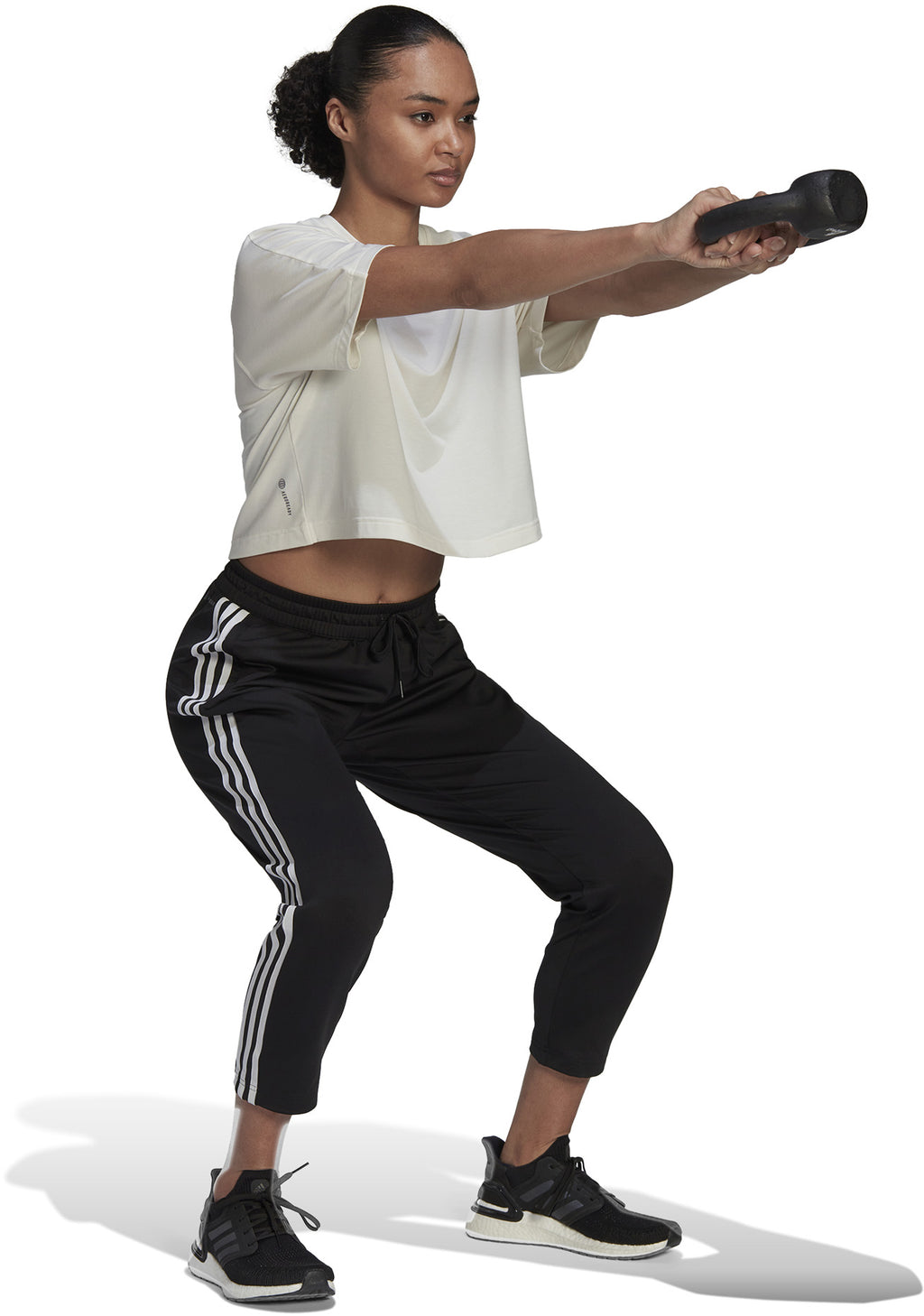 AEROREADY Made4Training 7/8 Knit 3-Stripes Tapered broek