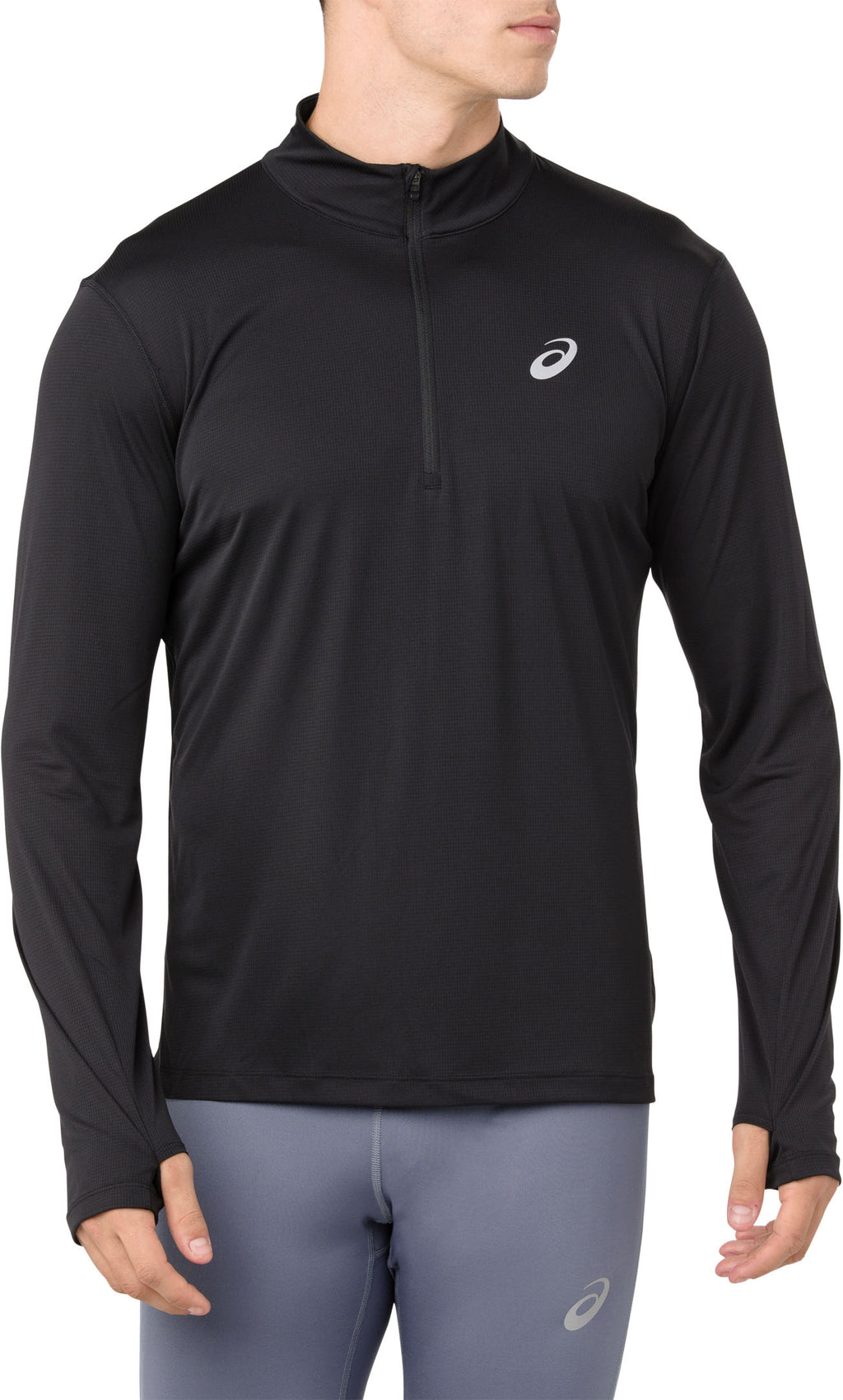 Silver 1/2 Zip longsleeve