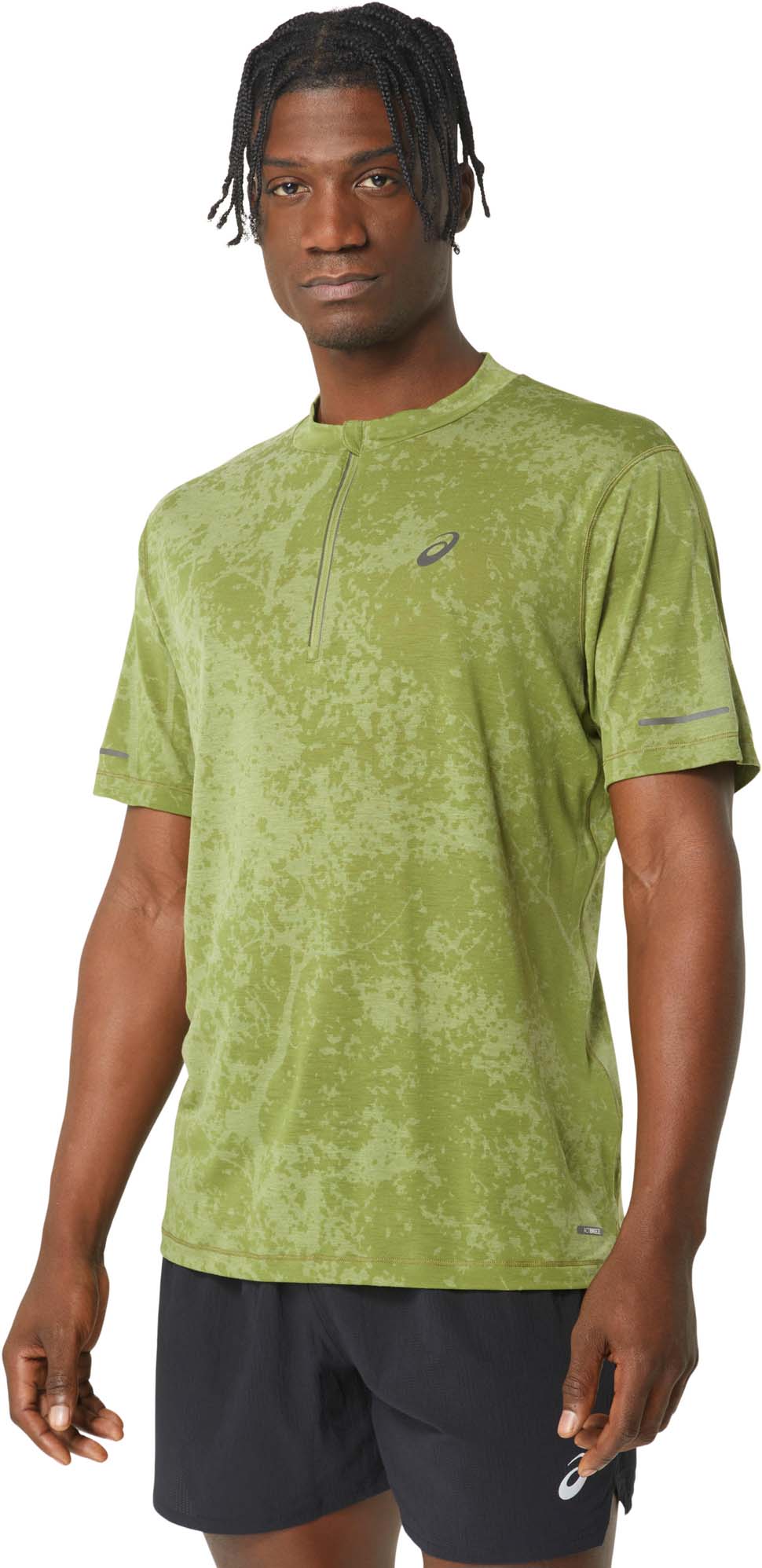 Metarun Pattern 1/2 Zip t-shirt