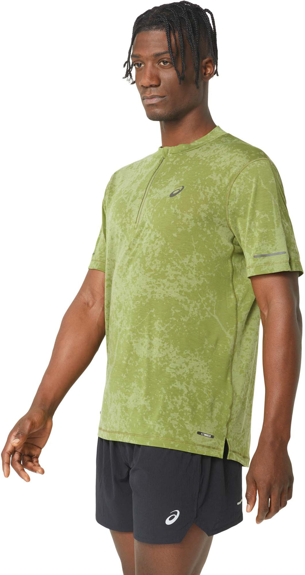 Metarun Pattern 1/2 Zip t-shirt