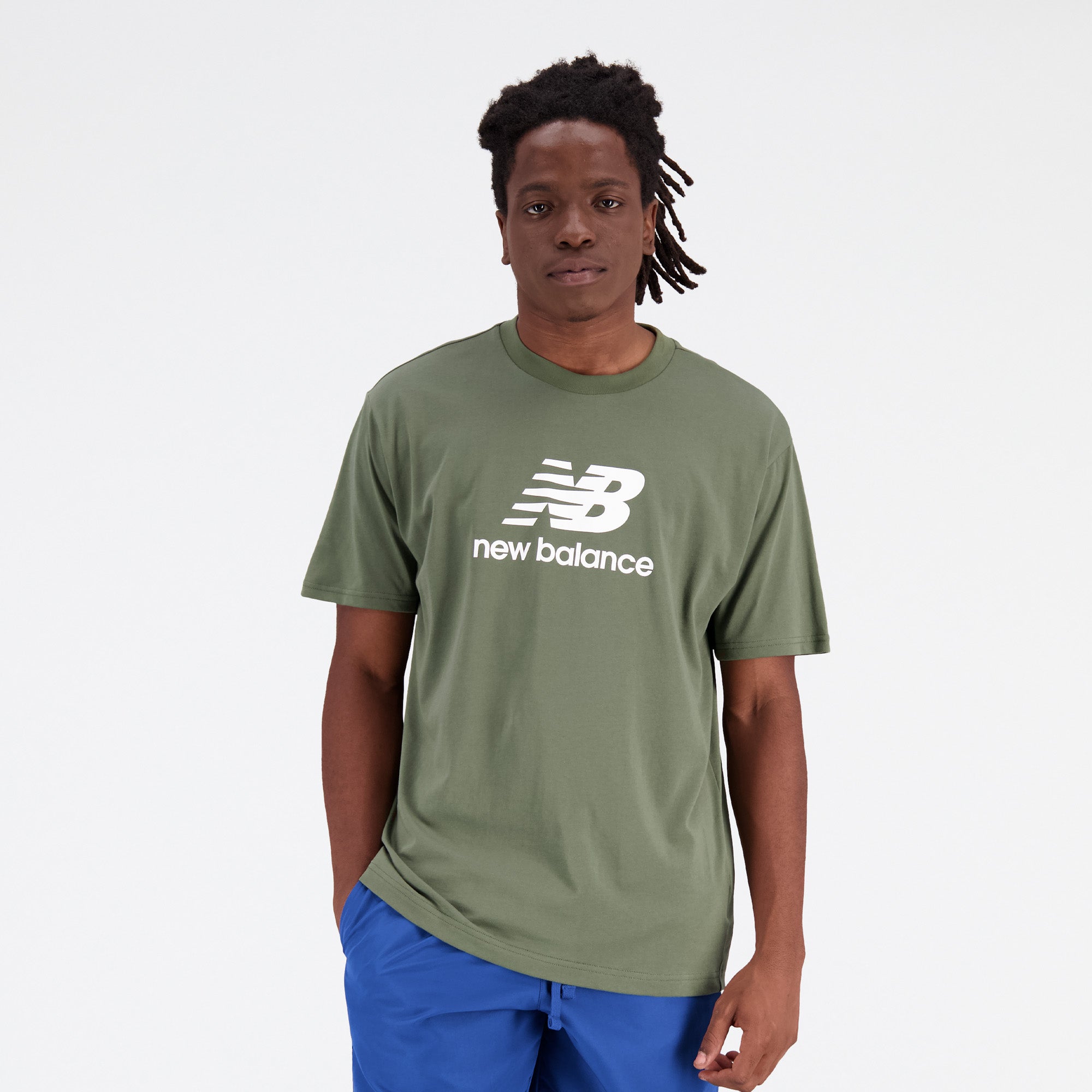 Essentials Stacked Logo Cotton shirt