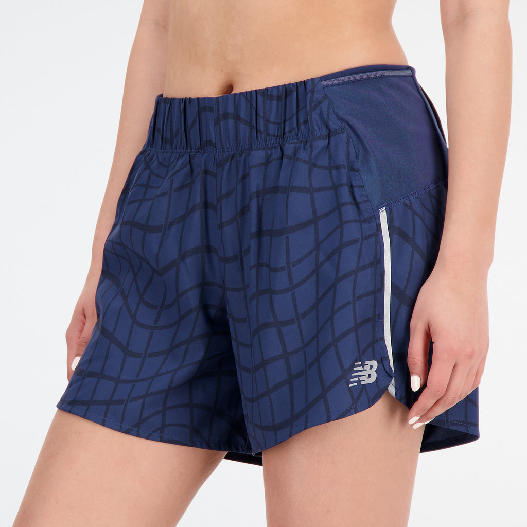 Printed Impact Run 5in short