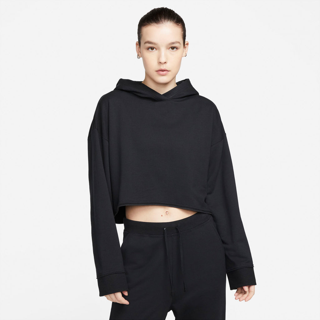 Yoga Luxe Cropped Fleece Hoodie