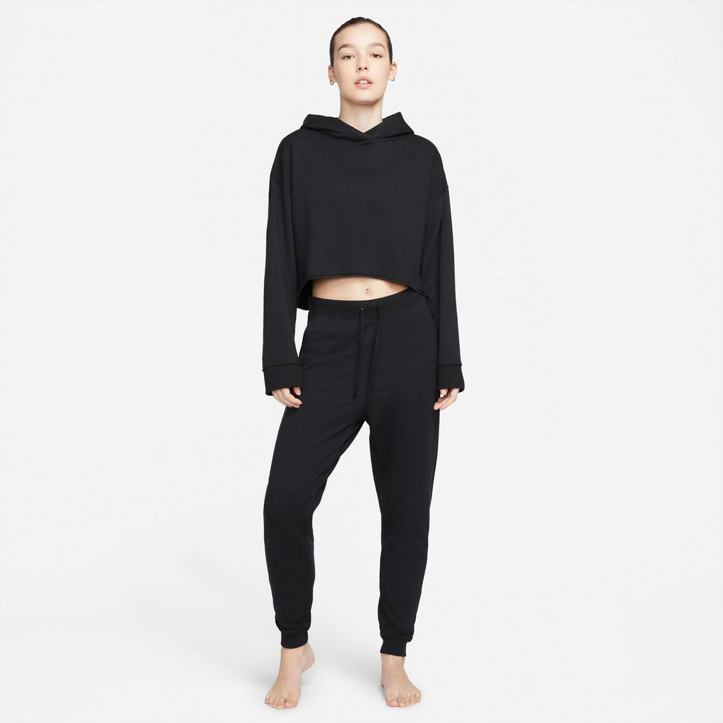 Yoga Luxe Cropped Fleece Hoodie