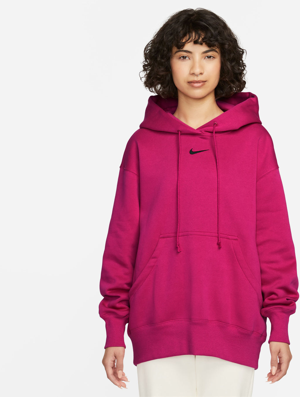 Sportswear Style Fleece hoodie