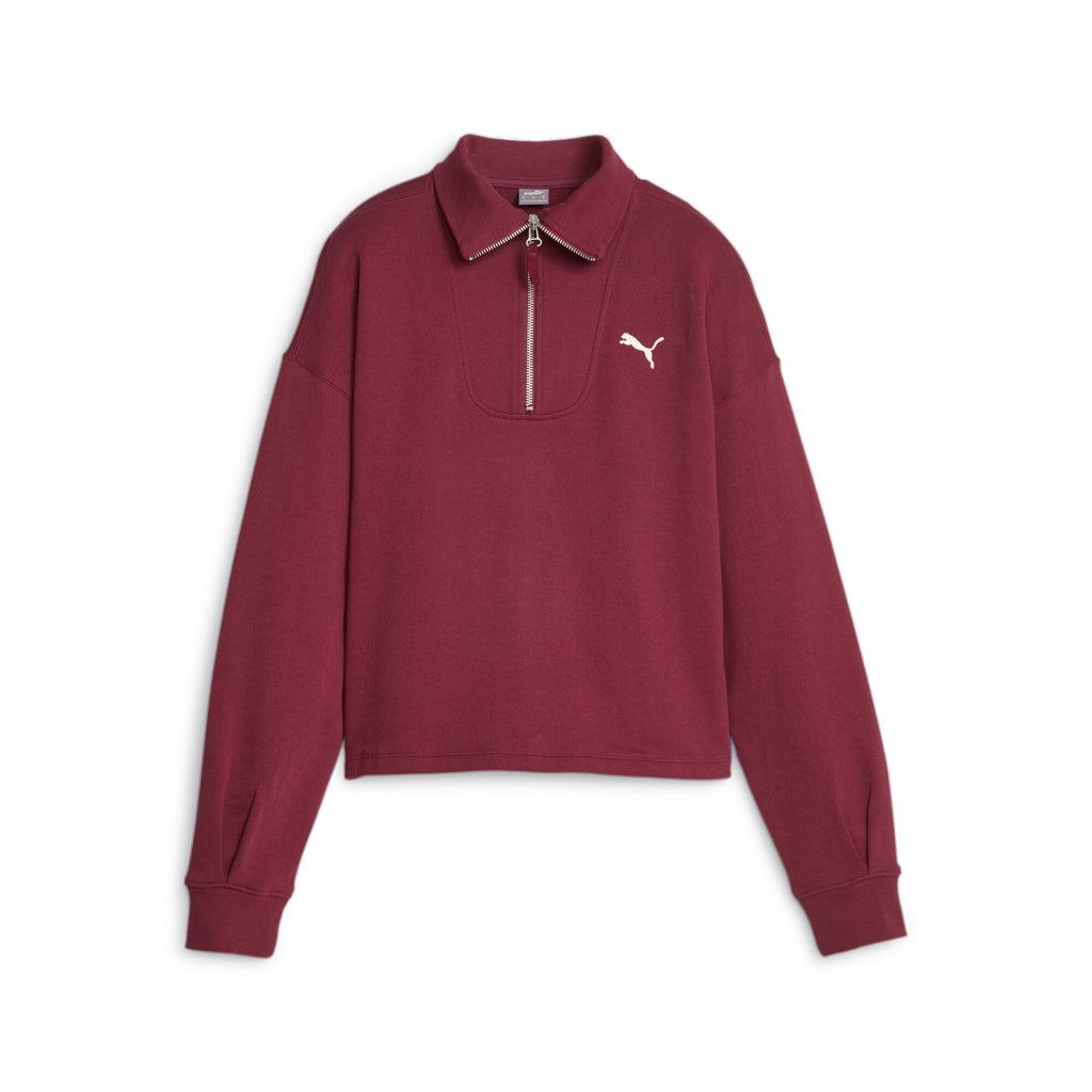 Her High-Neck Half Zip sweater