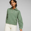 Her High-Neck Half Zip sweater