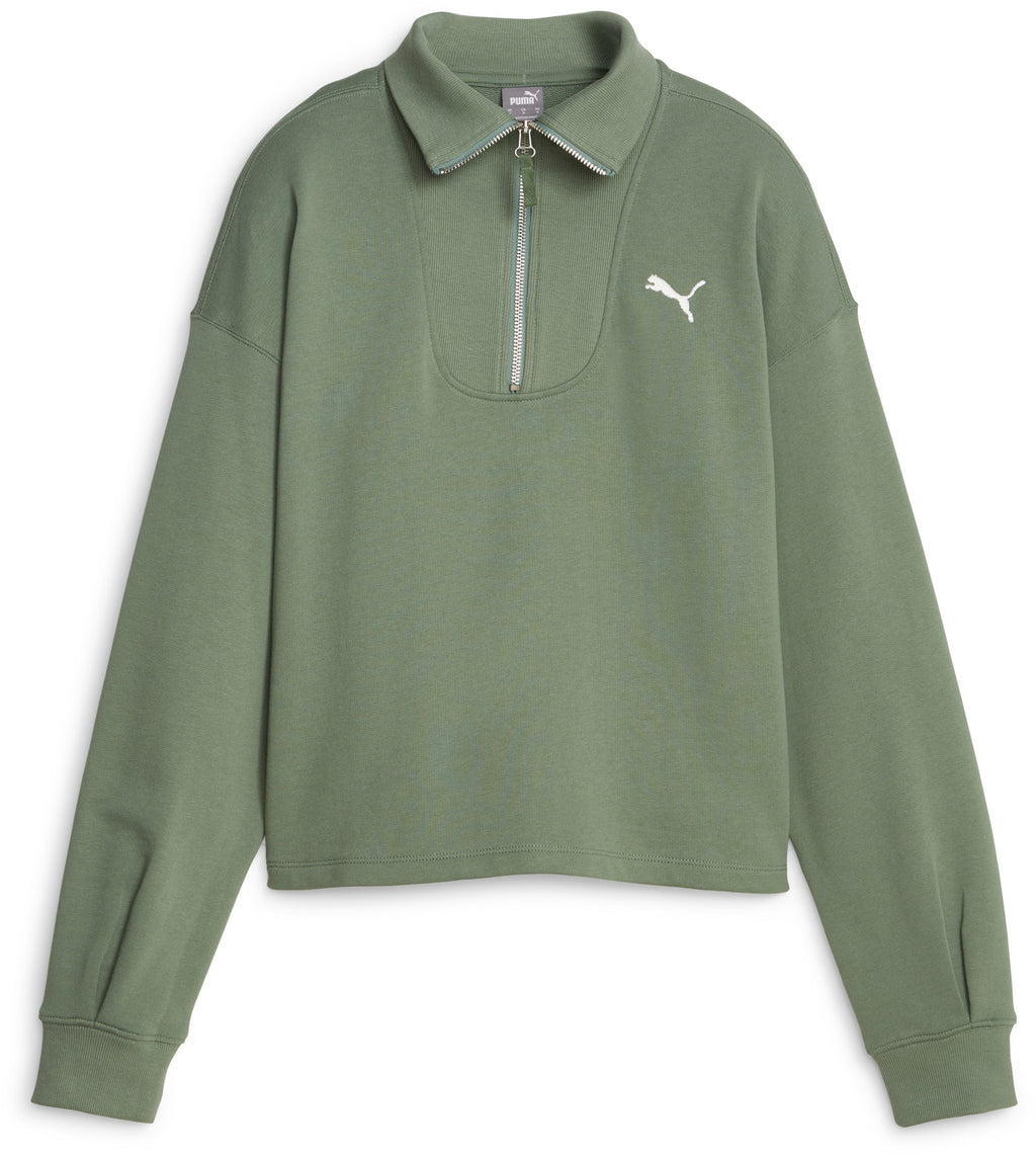 Her High-Neck Half Zip sweater
