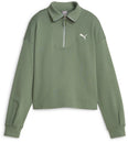 Her High-Neck Half Zip sweater