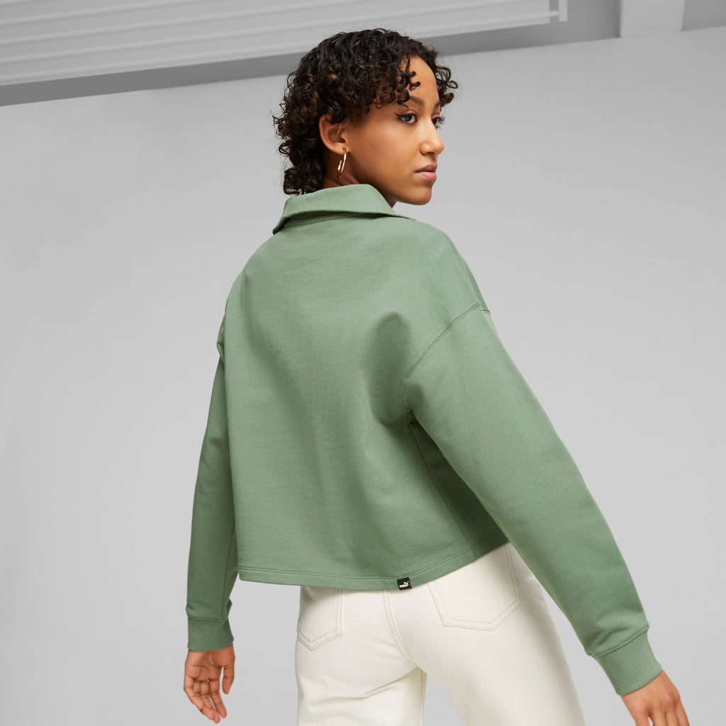 Her High-Neck Half Zip sweater