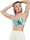 Lux Strappy Liquid Abyss Print sport bh
