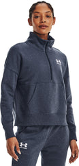 Rival fleece met halve rits